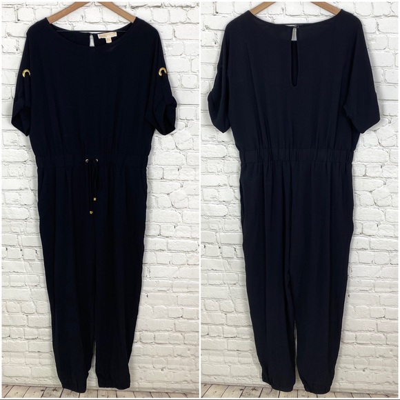 Michael Kors Pants - NWT Michael Kors Drawstring Black Jumpsuit